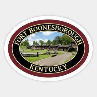 Historic 18th Century Fort Boonesborough in Kentucky Sticker